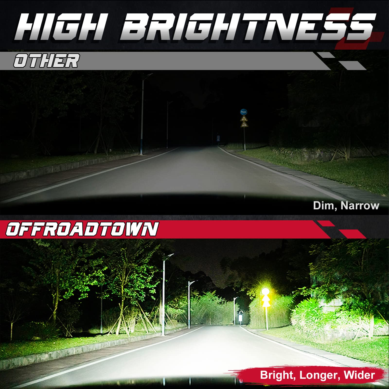 Amazon.co.jp: OFFROADTOWN LED ポッド 2個 6インチ 240W LEDライト